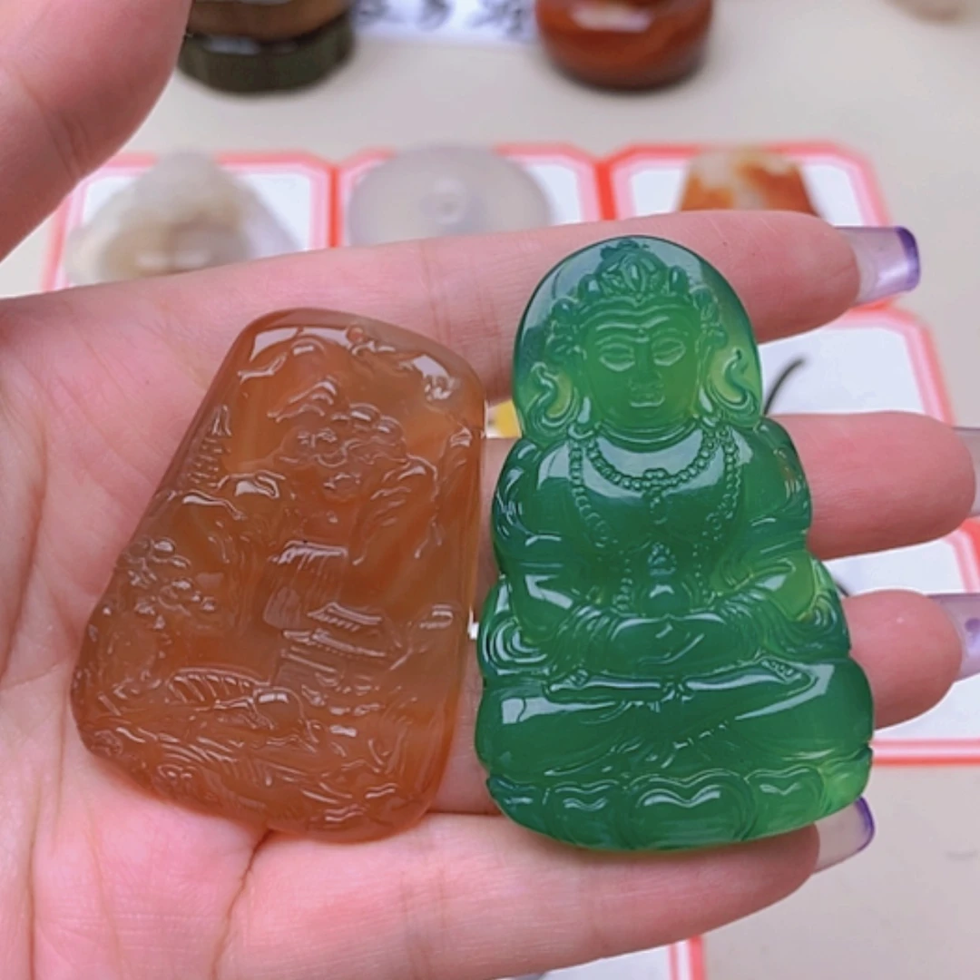 【闪购商品】玛瑙/玉髓未镶嵌珠宝半成品公*铮