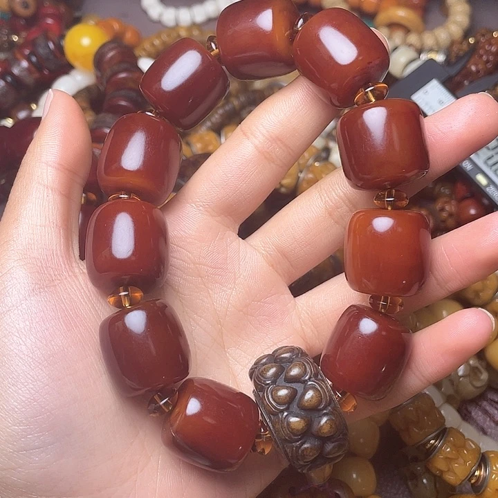 牛骨手串/手链人****）牦牛角手持手串