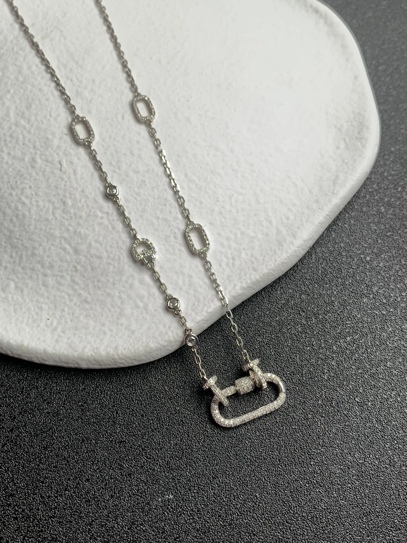 【木木珠宝甄选】18K百搭扣满天星满钻款可调节项链