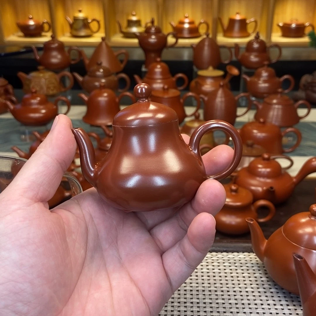 茶壶紫砂朱*潮州手拉壶