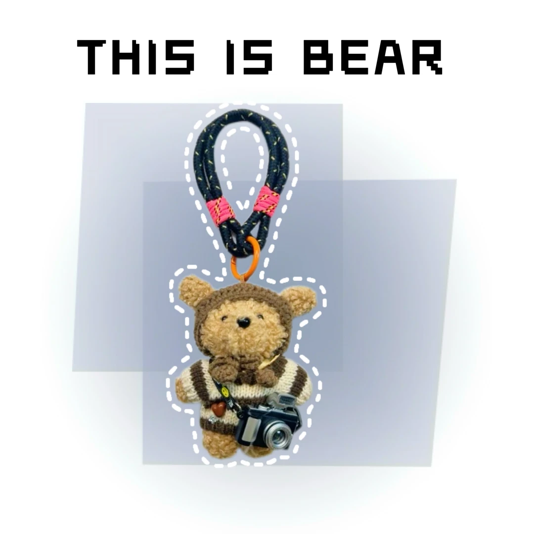 This is Bear•设计师原创包包挂件/手机挂饰/车挂/相机小狗A88
