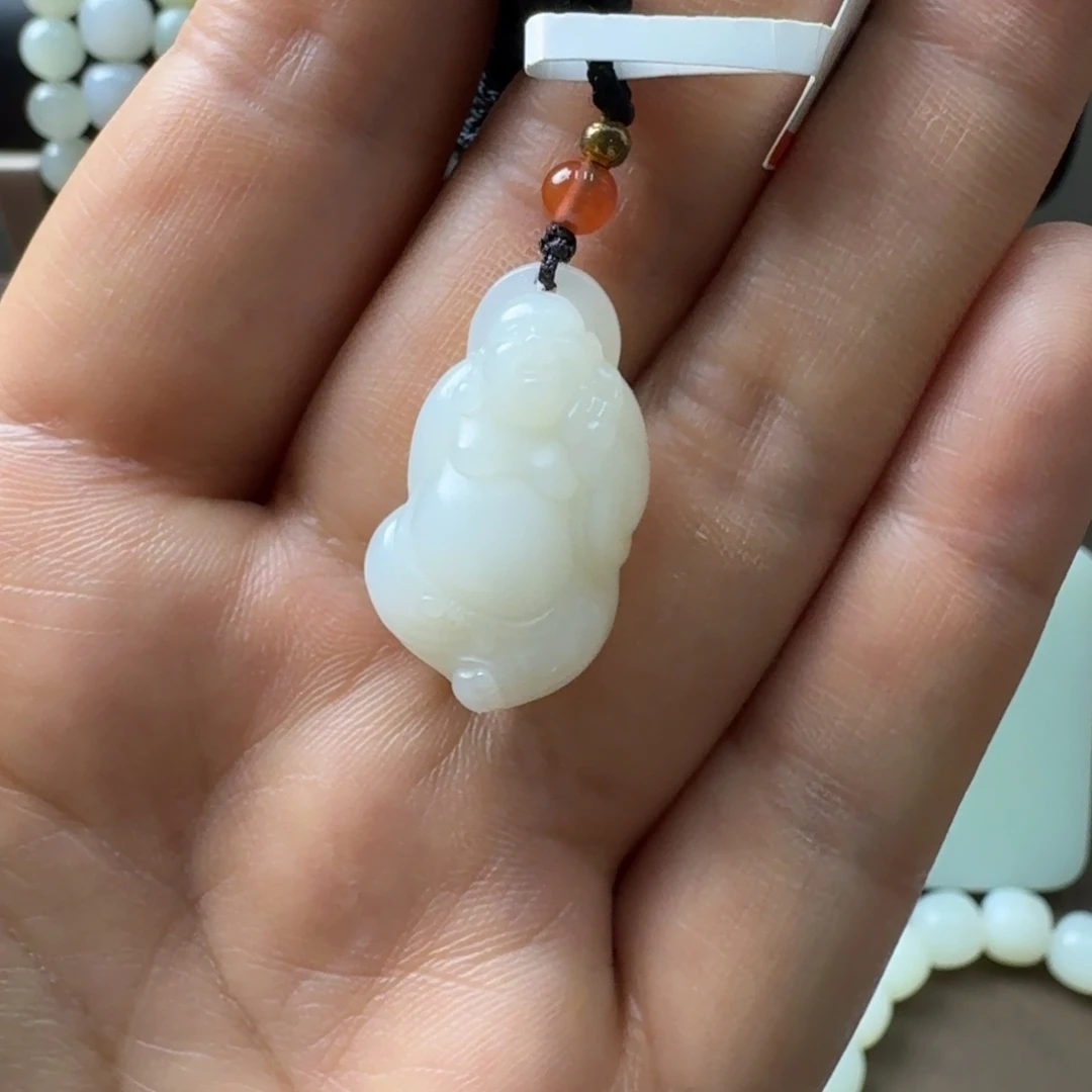 和田玉未镶嵌吊坠(不含链)