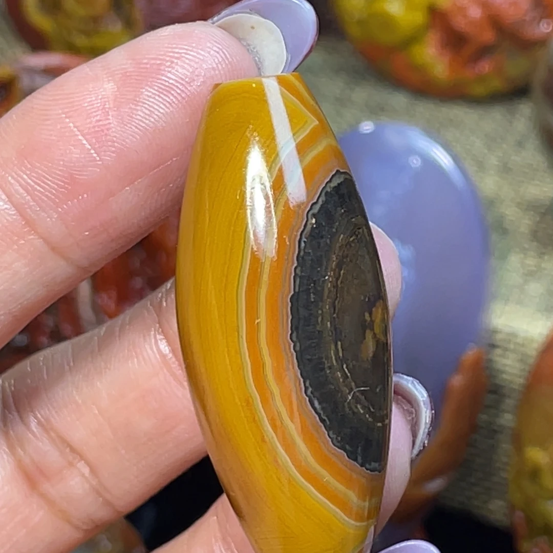 未镶嵌玛瑙/玉髓珠宝奇石品质金沙拉斯天眼天珠
