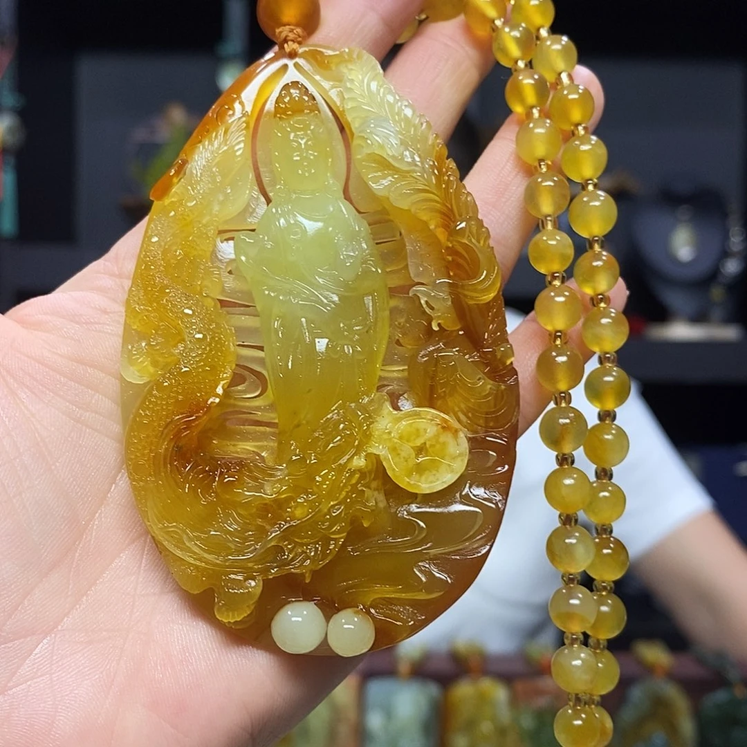 未镶嵌岫玉挂件吊坠