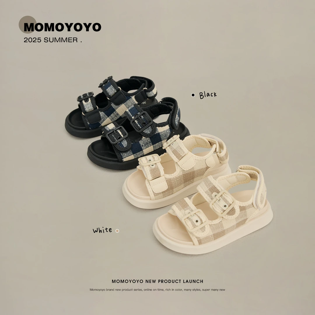 辰辰妈【香香鞋】夏季小香风魔术贴女童凉鞋软底儿童鞋子24C09008