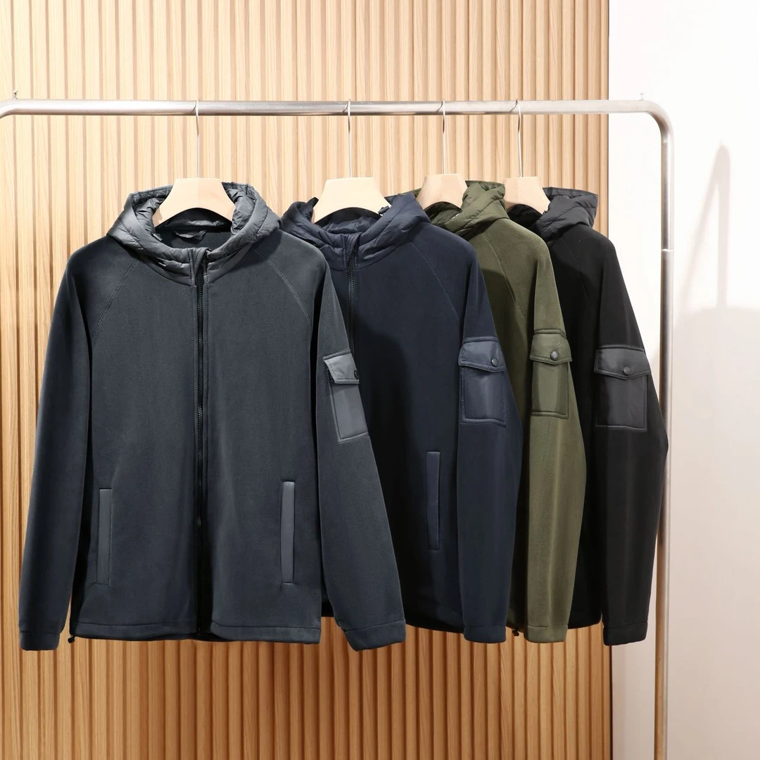 加绒又好看 意式高端580G  秋冬男士防寒保暖高弹力奥粒绒外套