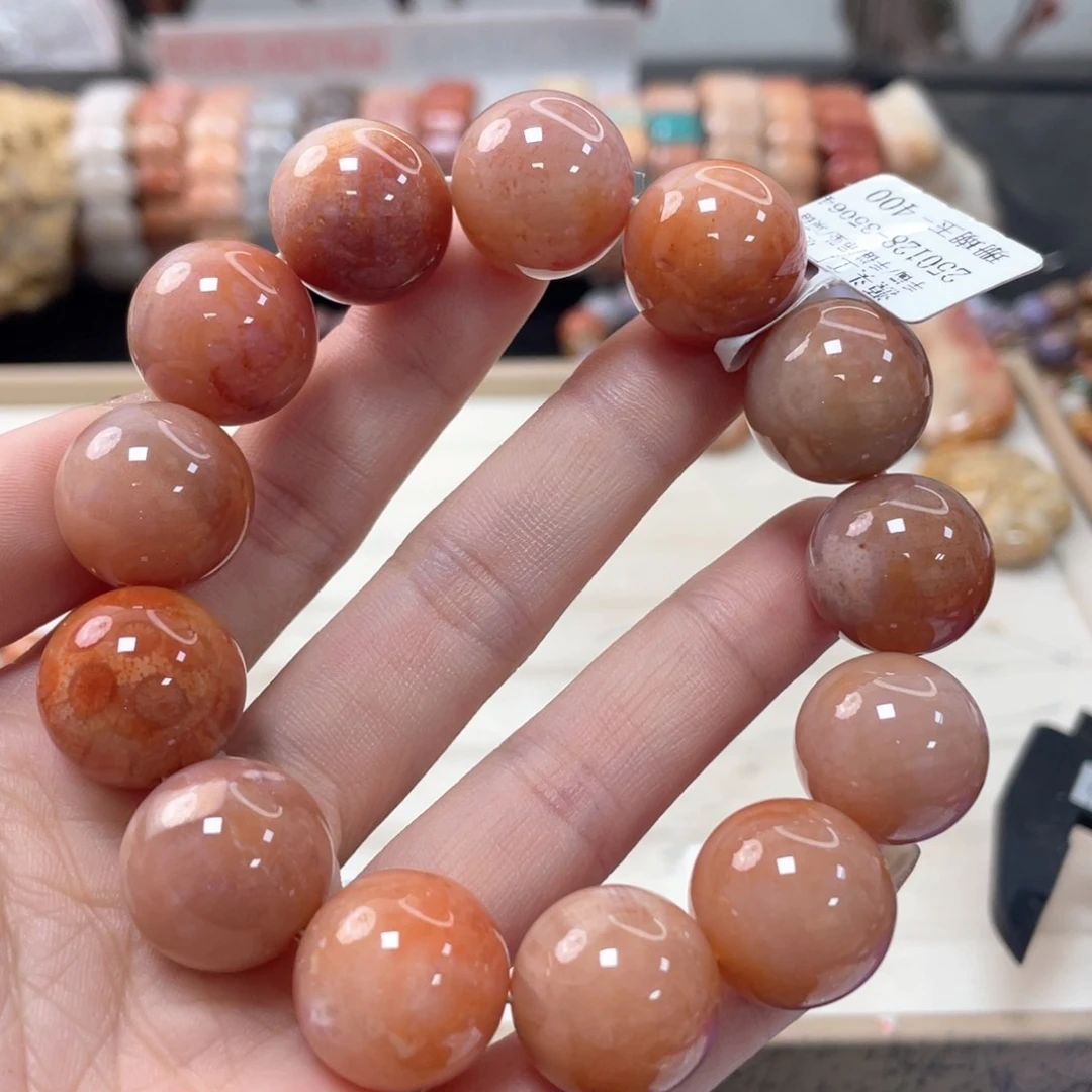 硅化珊瑚（珊瑚玉）未镶嵌手链周*?081