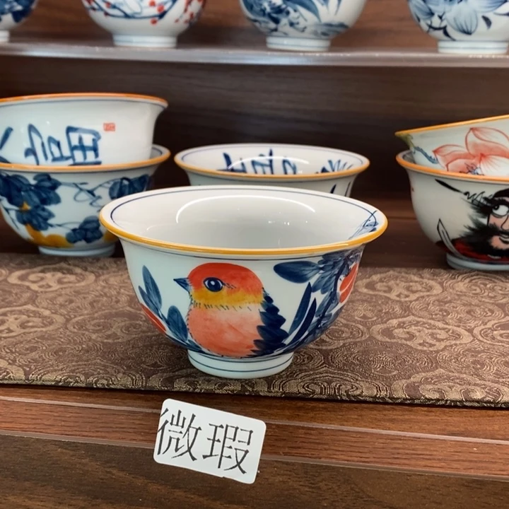 釉下老陶泥手工绘制