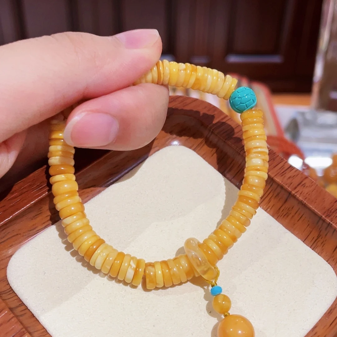 未镶嵌蜜蜡手链手串