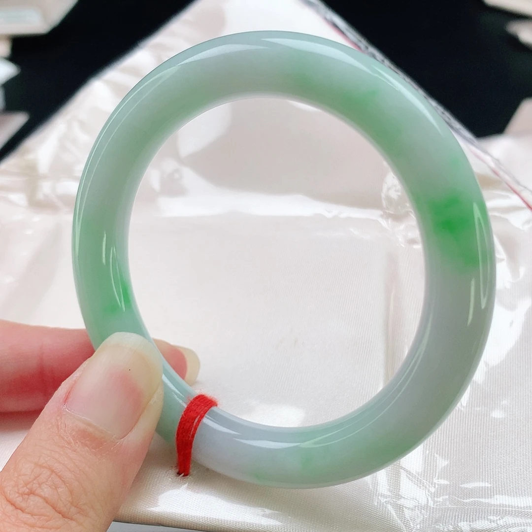 未镶嵌手镯翡翠52+圈5128