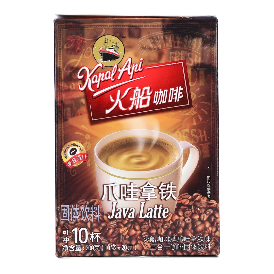 火船咖啡固体饮料爪哇拿铁味 200g(10袋*20g)