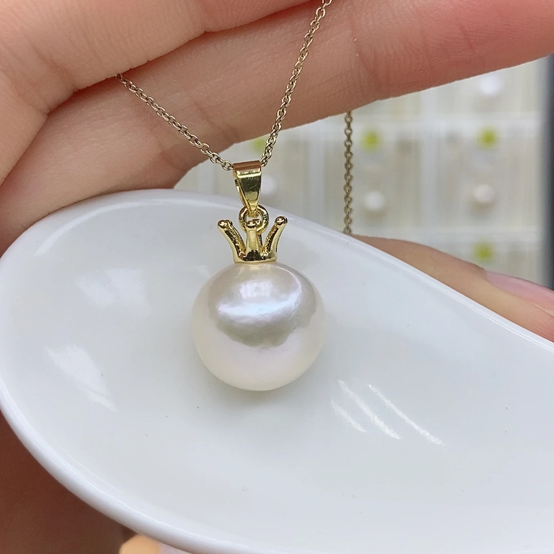 颈饰合金淡水珍珠