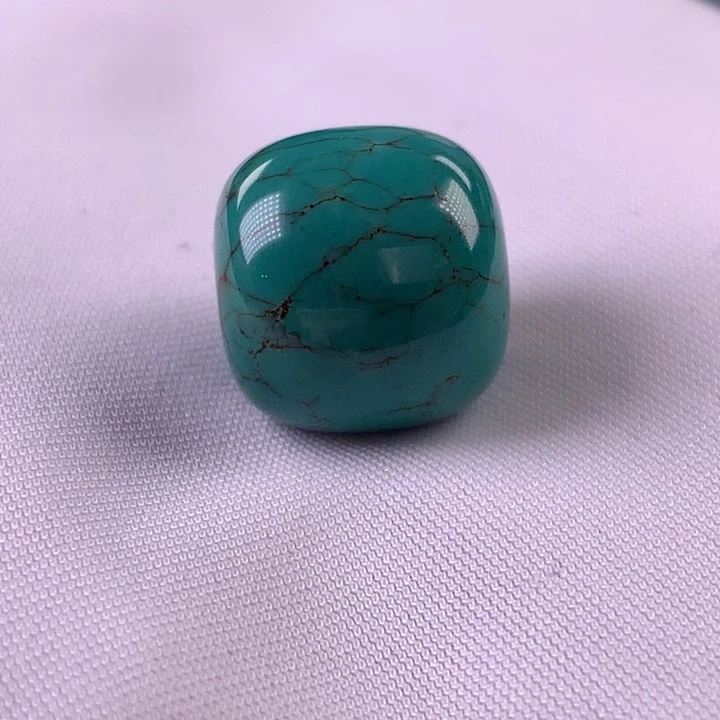 乐***刘绿松石未镶嵌珠宝奇石13.5mm