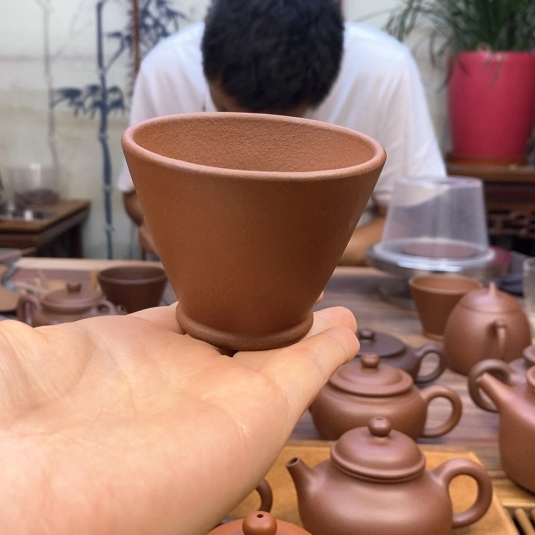 茶杯紫砂底槽清主人杯