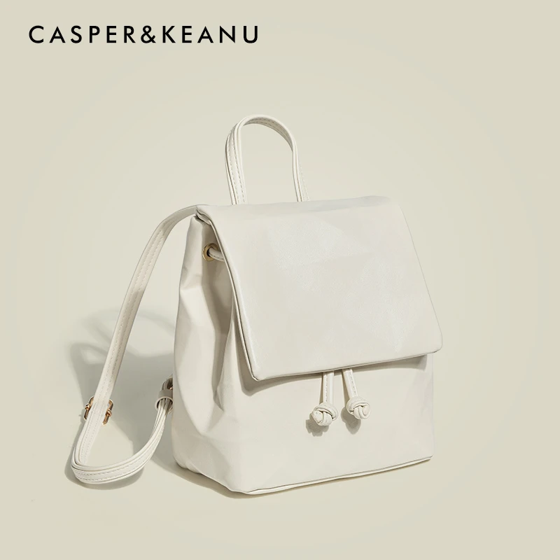 CASPER&KEANU原创设计双肩包包女款爆款2025新款时尚通勤小背包