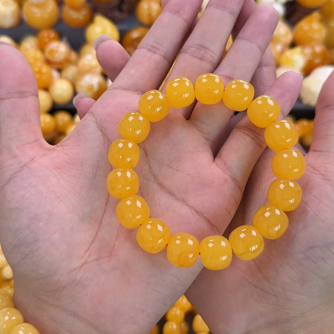 蜜蜡未镶嵌珠宝奇石同料14mm