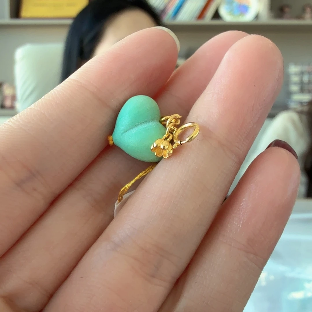 绿松石18K金镶嵌珠宝奇石