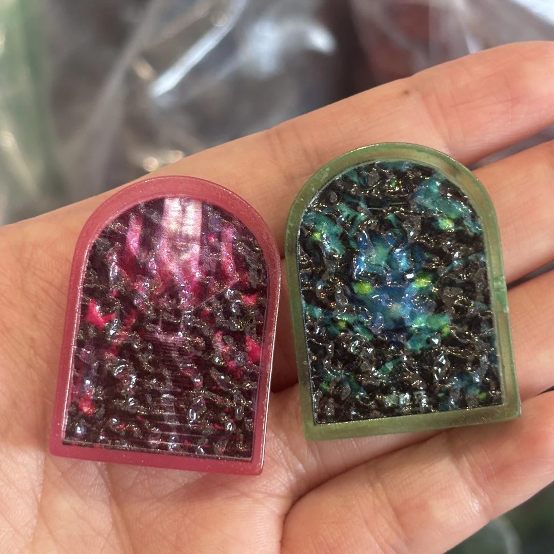 尼酱定制树脂食玩-暗黑系哥特风花窗双色新！均装全亮～微瑕