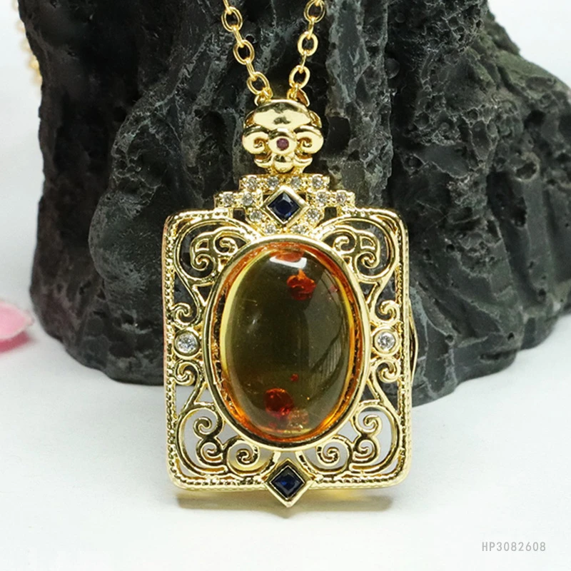 铜合金项链 木0366镂空复古个性项链