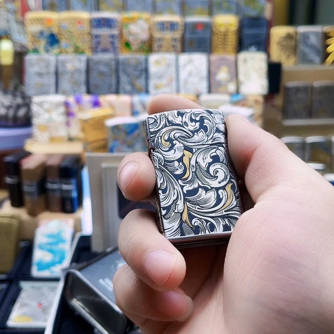 风***浪铜钢错金银大叶唐草