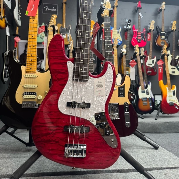 特价FENDER电贝司日芬融合二代J BASS絮纹红宝石色5662100328