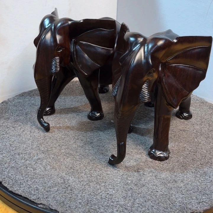 黑酸枝木类差***去大象摆件