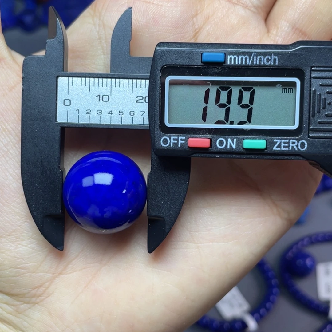 青金石未镶嵌19.9mm单珠配饰