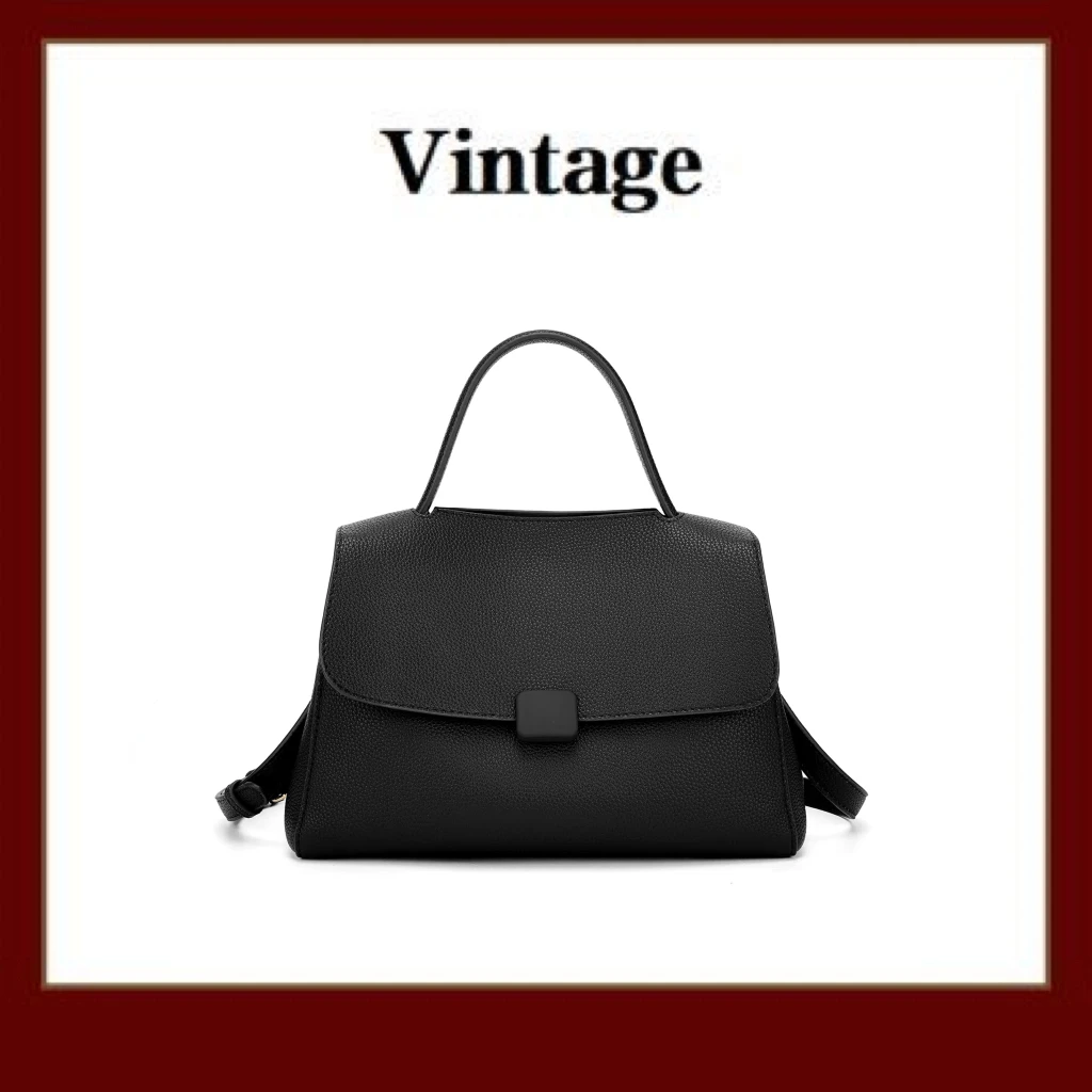 FIMKA女士轻奢黑色定制款单肩包