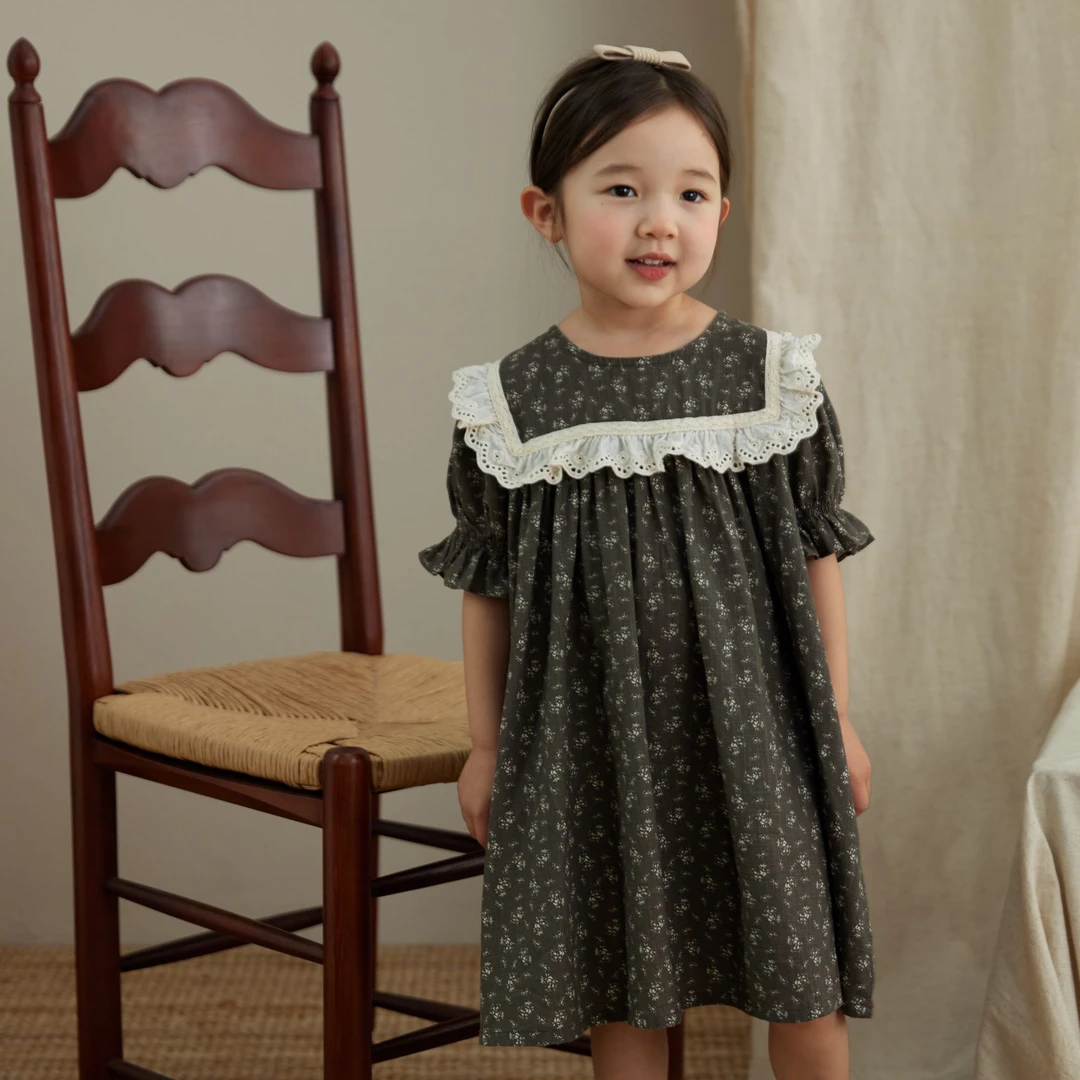 碎花夏季女童森系连衣裙8Q501