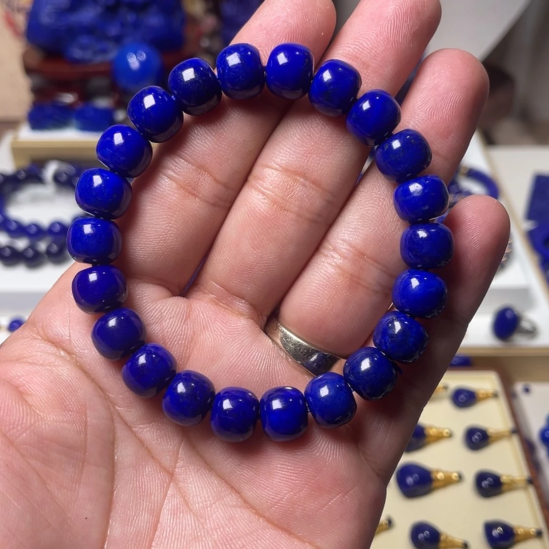 红***棍青金石未镶嵌精品精工老型10mm手串