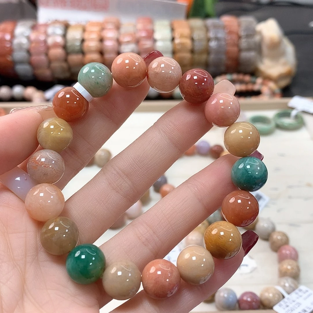 硅化珊瑚（珊瑚玉）手链未镶嵌梦**方074