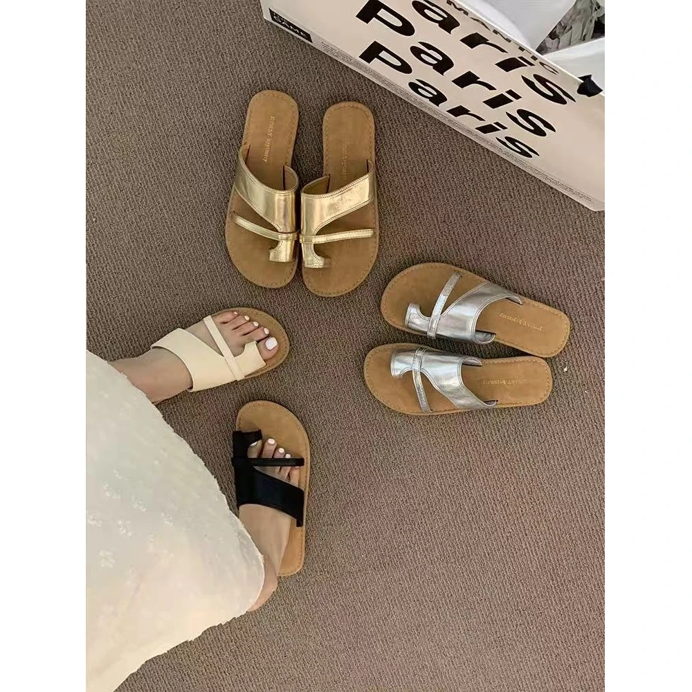 夏休闲款法式拖鞋女新款配裙子仙女风拖鞋8818