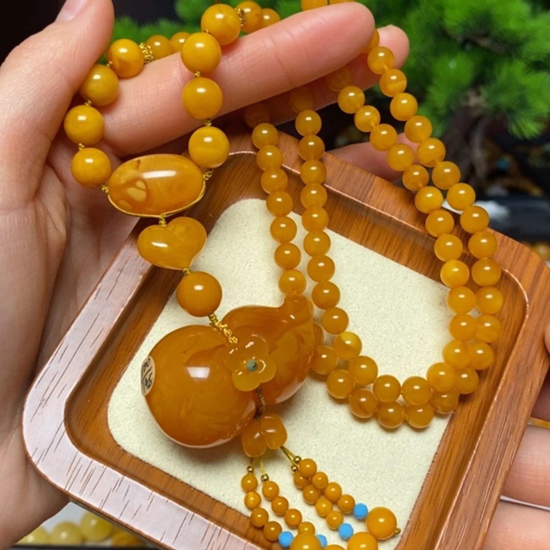 【闪购商品】蜜蜡颈饰未镶嵌项链