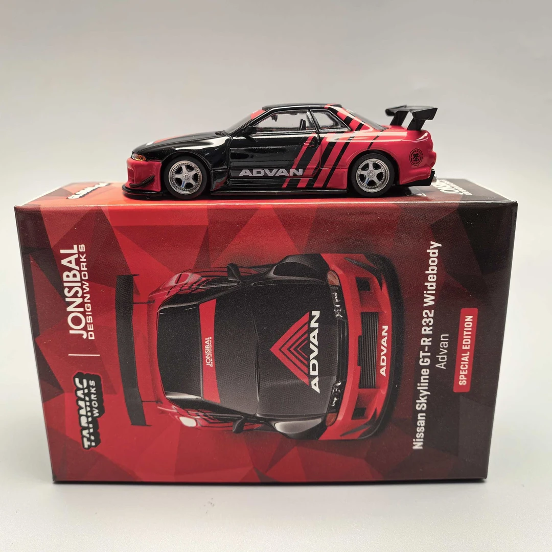 TW 1:64 日产 美国限定 Nissan 尼桑R32 ADVAN 合金汽车模型