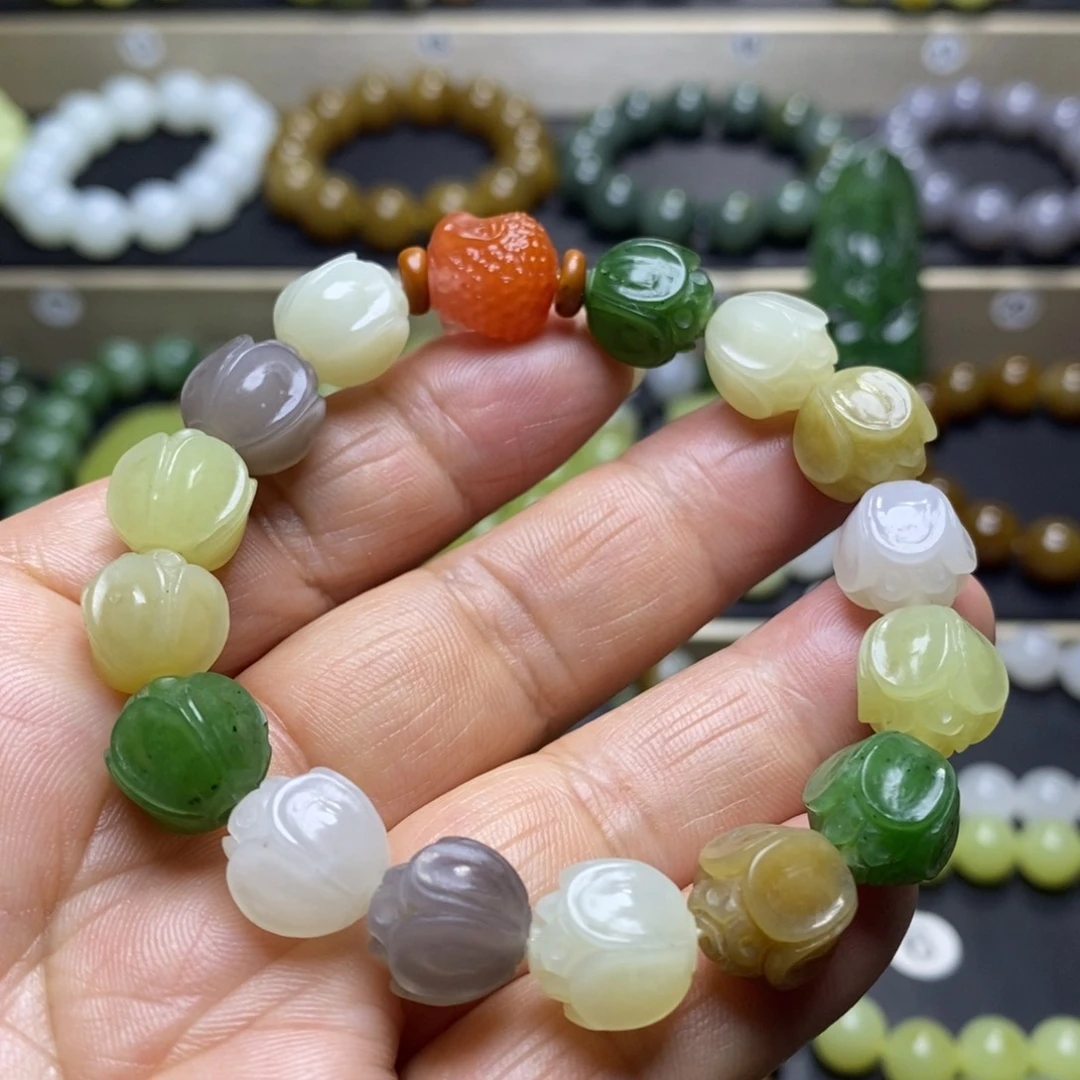 和田玉手串未镶嵌