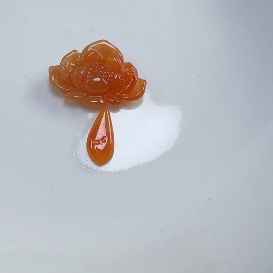 F***大翡翠散珠花花一套，镶嵌不退不换