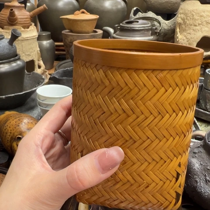 竹编茶篓茶器茶器