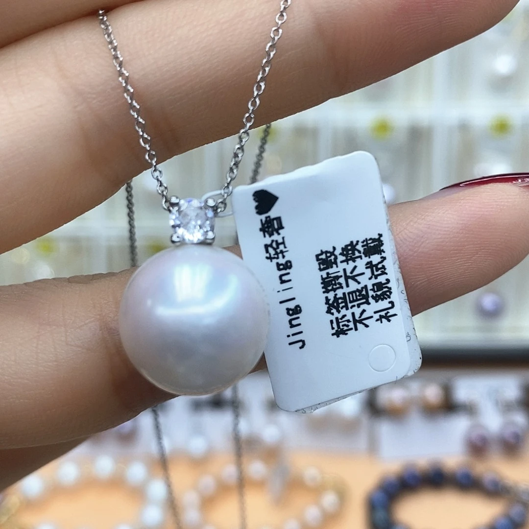 颈饰合金淡水珍珠