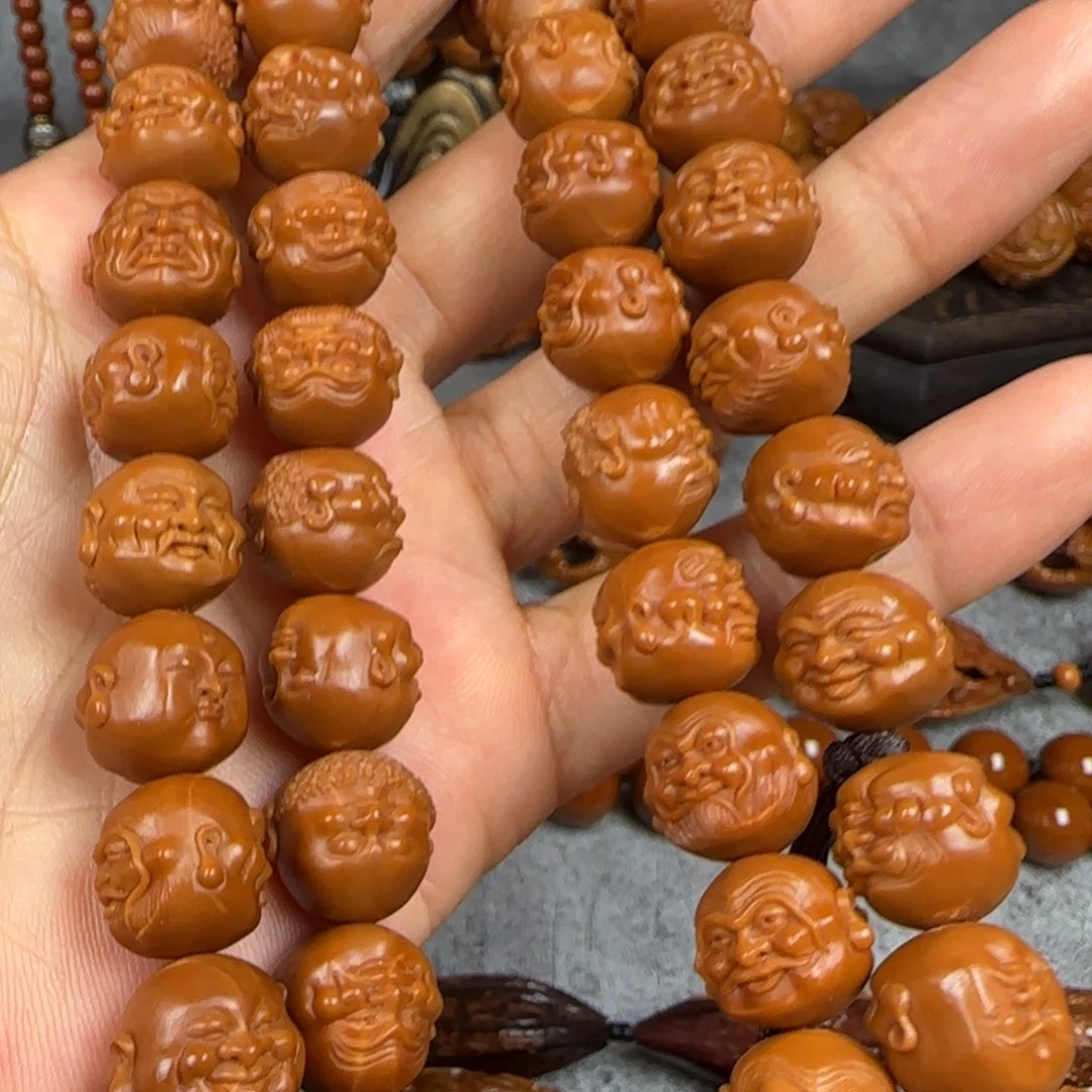 橄榄核吊坠铁核108罗汉