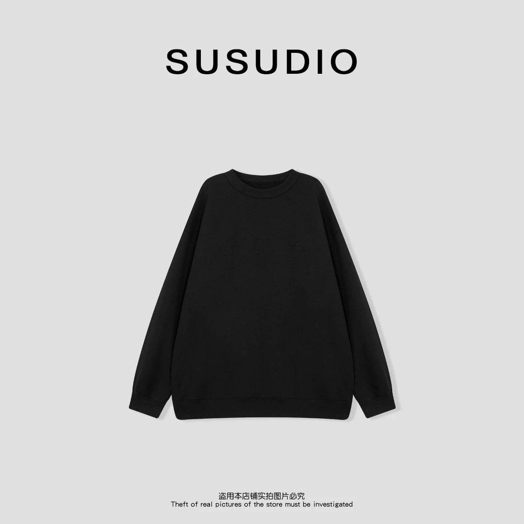 SUSUDIO③ 单色版 新款百搭时尚休闲圆领卫衣40036