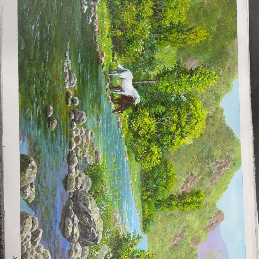 油画加油加油努力加油加油
