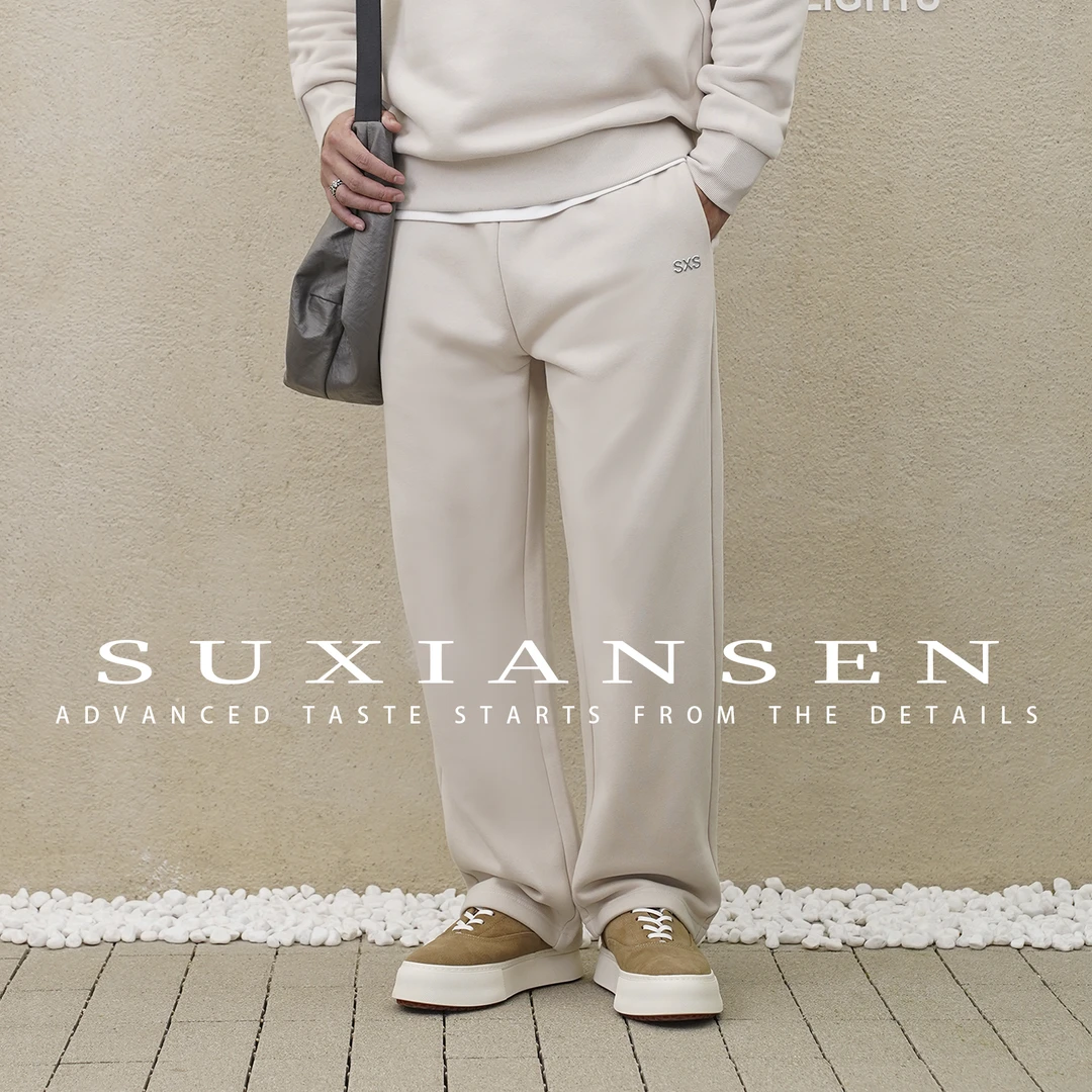 【大头叔叔】秋冬旗舰轻奢柔棉简约时尚直筒抽绳休闲卫裤DDK7168