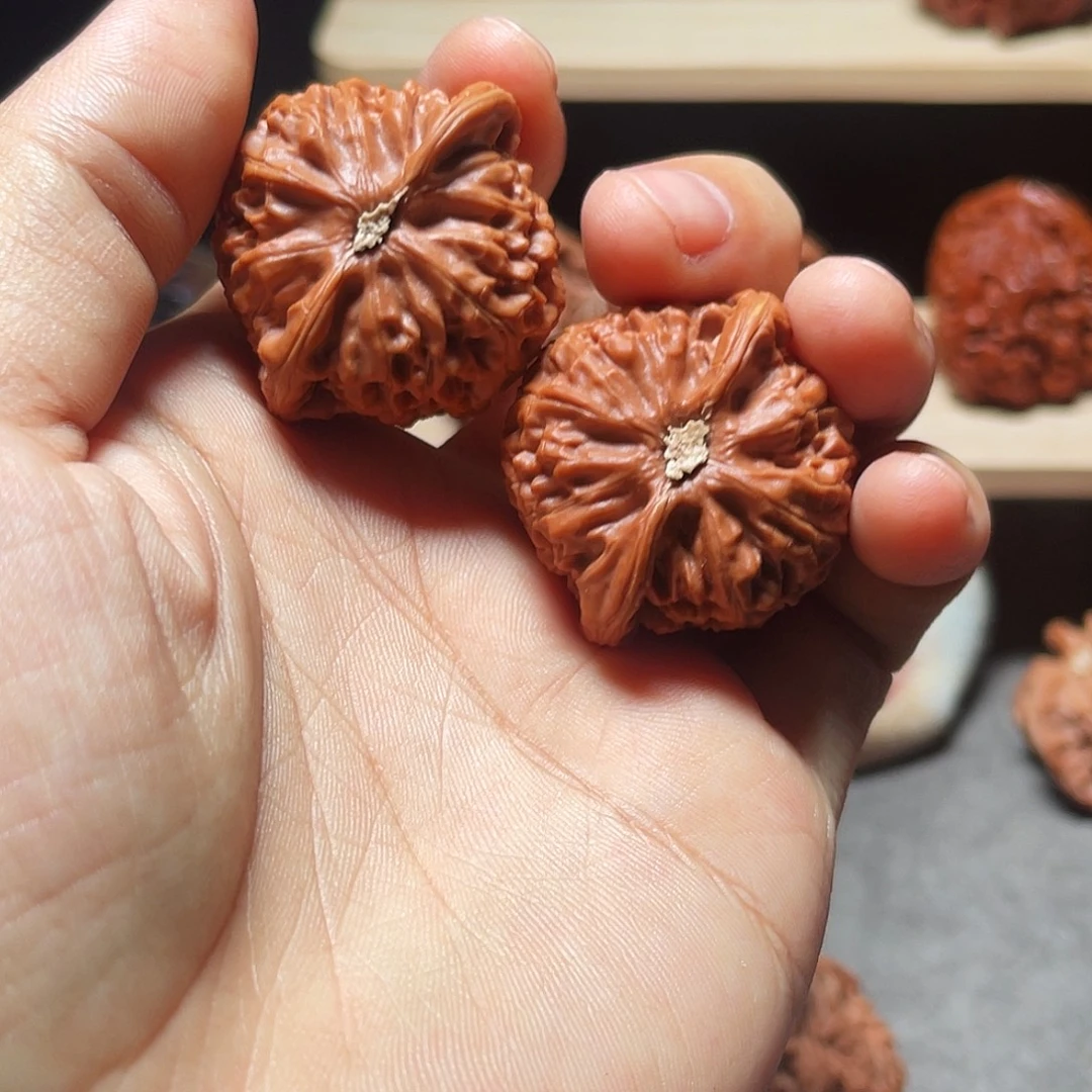 影***子文玩核桃把件宫灯