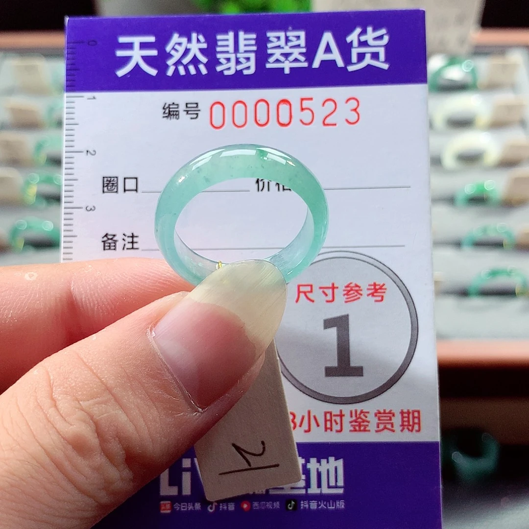 翡翠戒指未镶嵌21号