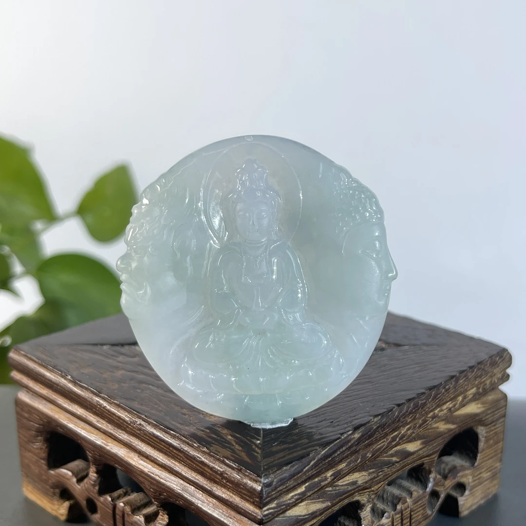 JTA21-69 天然缅甸A货翡翠 一念之间