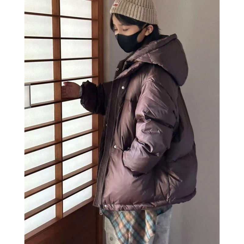 412264《深咖》优选韩版儿童休闲百搭时尚连帽洋气羽绒服
