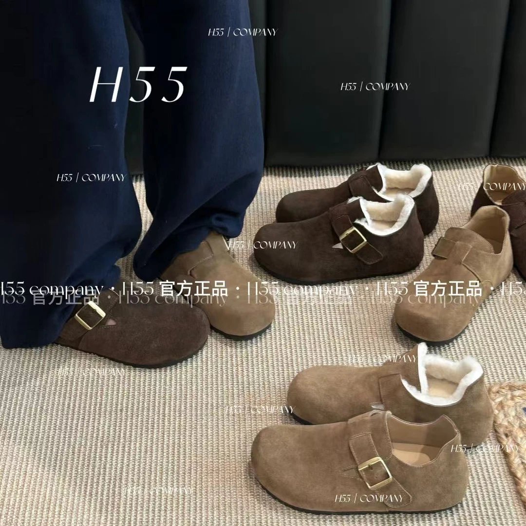 H55-Classic经典勃肯-羊毛/单里魔术贴全包勃肯鞋3cm60-2920-RD