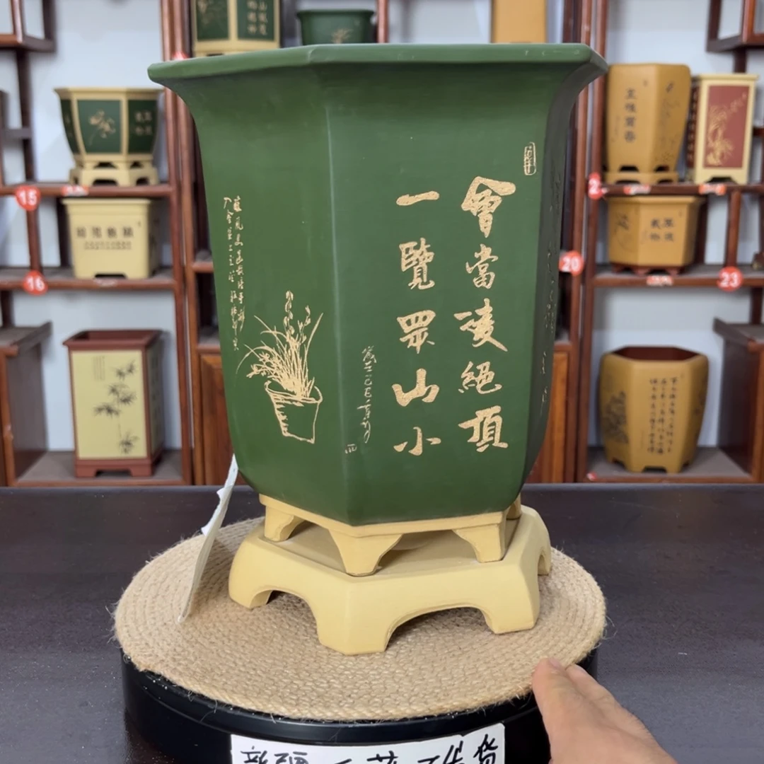 紫砂花盆紫砂花盆
