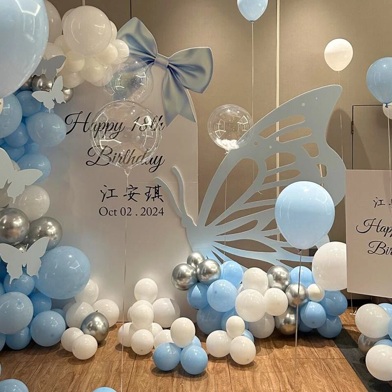生日场景布置装饰女孩高级感氛围感家庭简单18岁成人礼背景墙kt板