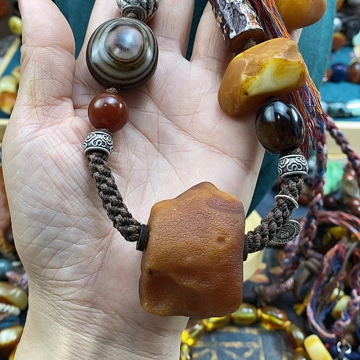 蜜蜡未镶嵌项链项链